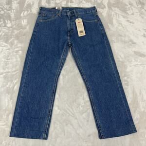 Levis 505 Jeans Mens 30 Straight Leg Rework Altered Hem Upcycling‎ Project READ